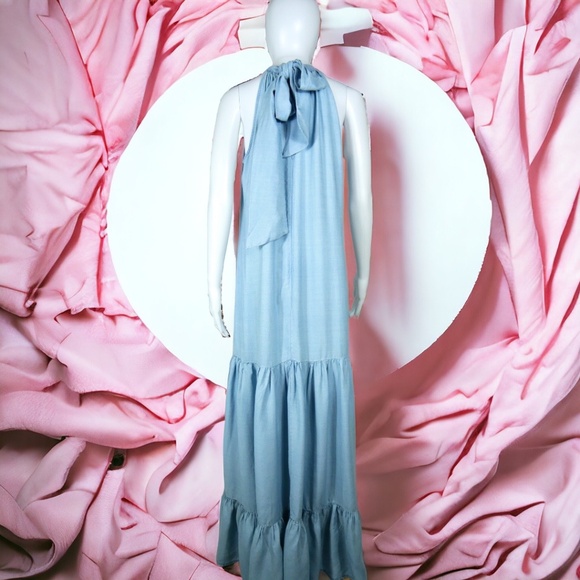 NWT Vince Camuto Sleeveless Tiered Maxi Dress - Picture 2 of 5